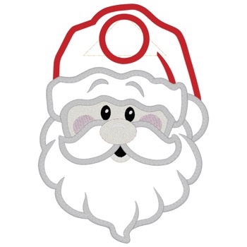 Santa Head Handtuch Topper