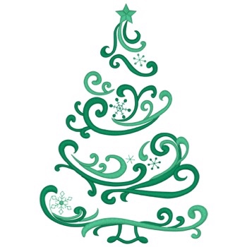Swirly Weihnachtsbaum