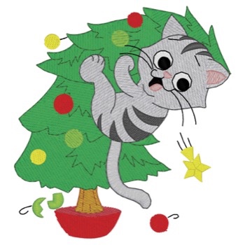 Katze Klettern Baum