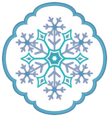 Schneeflocke Applique
